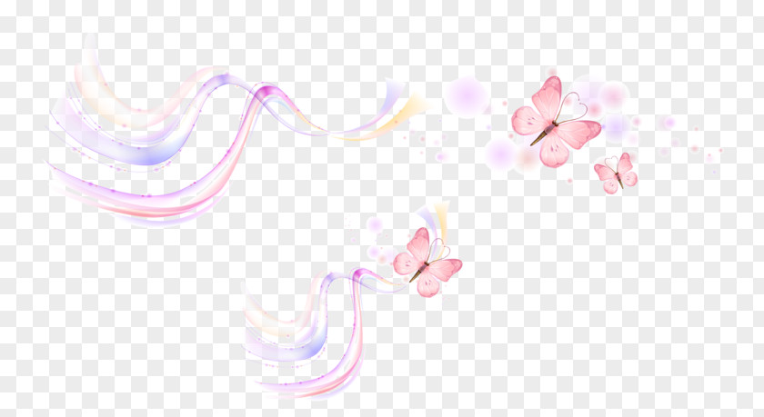 Bubble Butterfly Colored Lines Brand Petal Pattern PNG