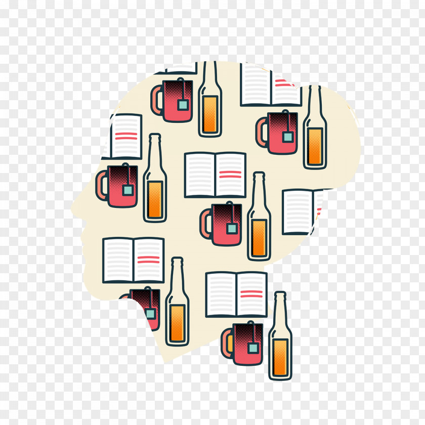 Creative Picture Bottle Cup Creativity Designer PNG