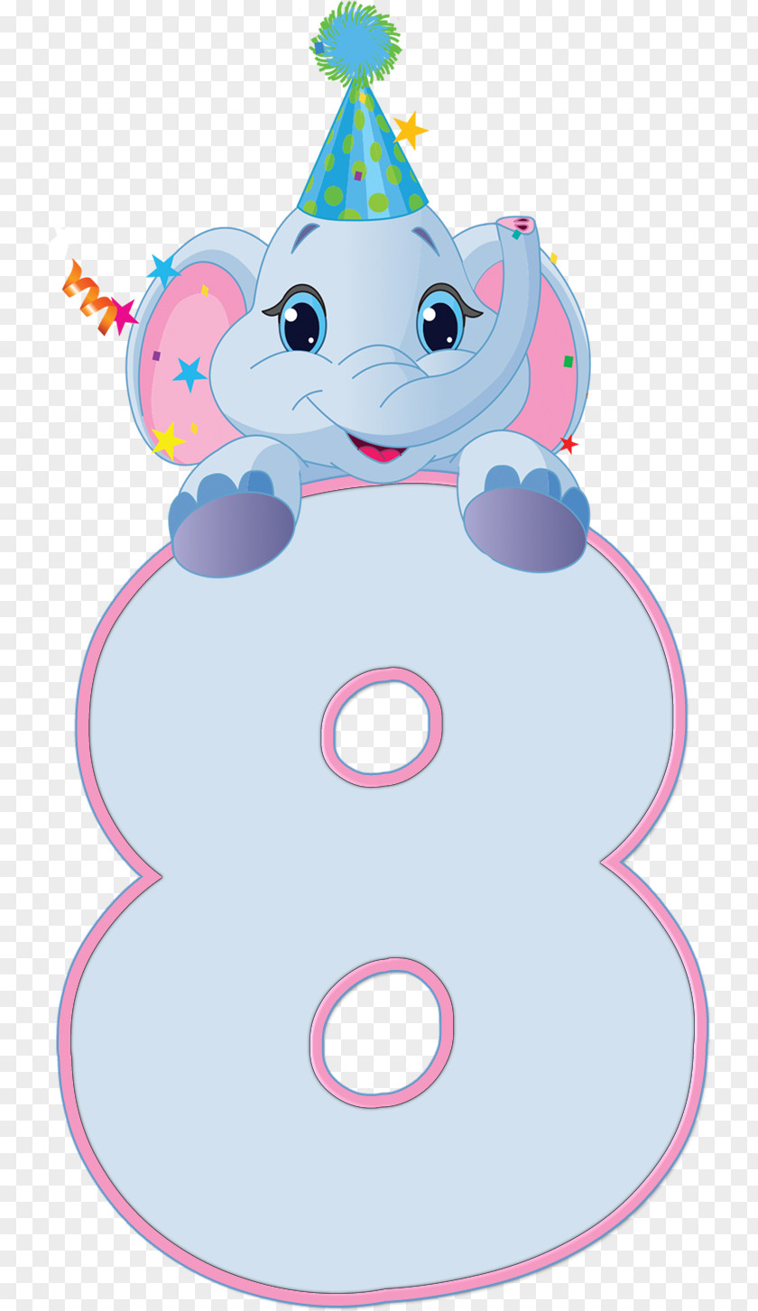 Elefante Birthday Cake Party Clip Art PNG