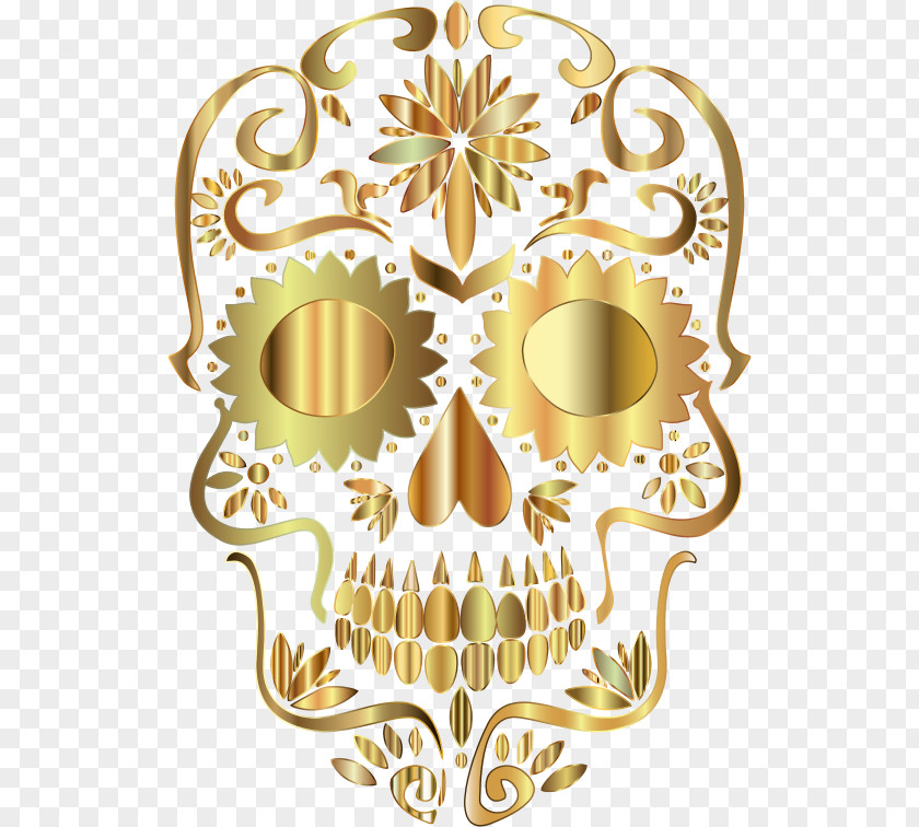 Sugar Calavera Skull Bone Human Skeleton Clip Art PNG