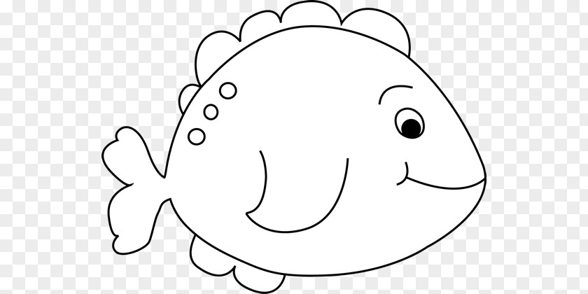 Black Outline Of A Fish And White Royalty-free Clip Art PNG