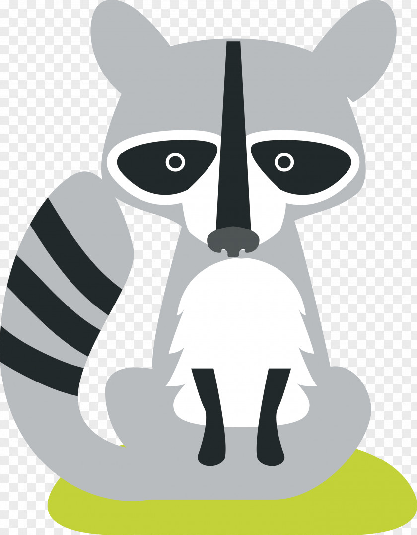 Cartoon Civet Cats Whiskers Animal Illustration PNG