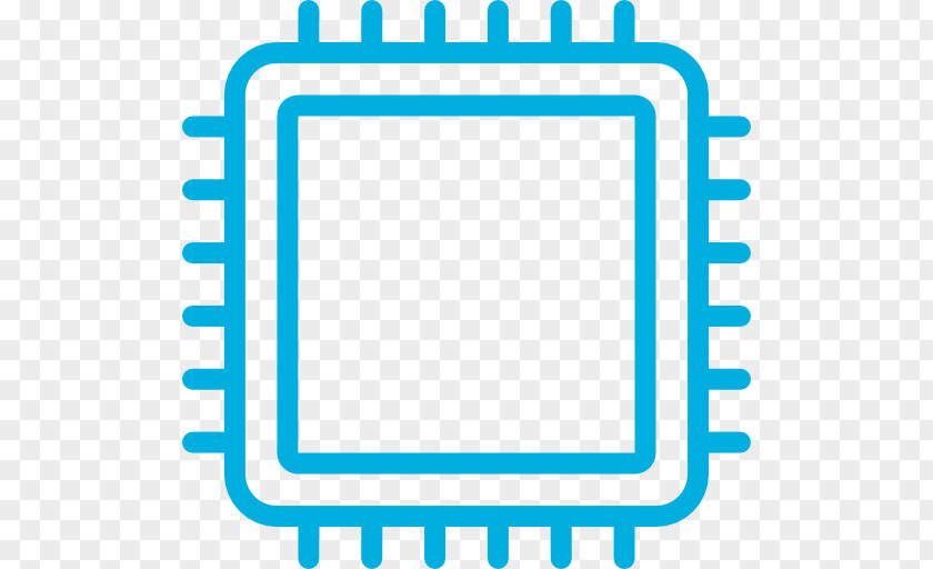Computer Central Processing Unit Multi-core Processor Integrated Circuits & Chips Vector Graphics PNG