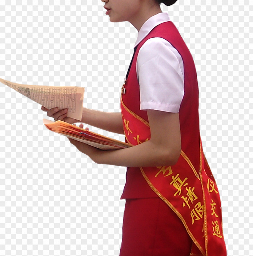 2017 Red Dress Leaflets Hostesses Download PNG