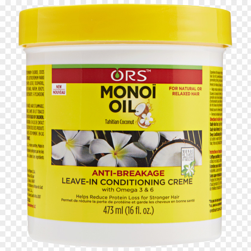 Hair Salon Flyer ORS Monoi Oil Anti-Breakage Leave-In Conditioning Creme Conditioner Care PNG