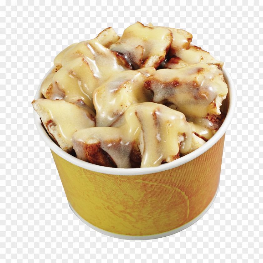 Ice Cream Cinnamon Roll Cinnabon Bread Pudding Frosting & Icing PNG