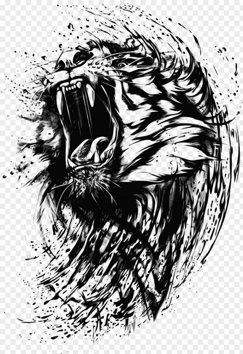 Tiger T-shirt Wildcat Roar PNG
