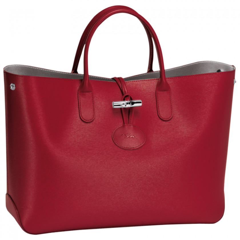 Bag Longchamp Tote Red Handbag PNG