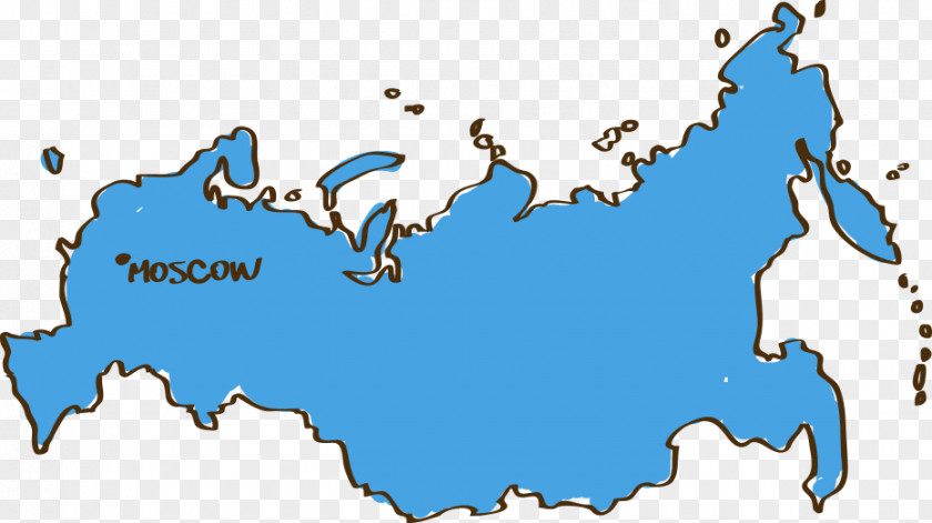 Cartoon Hand-drawn Map Of Russia Russian Soviet Federative Socialist Republic Commonwealth Independent States Republics The Union PNG