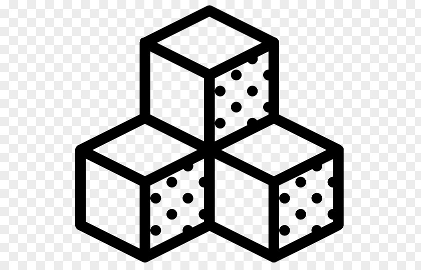 Cube Sugar Cubes Icon Design PNG