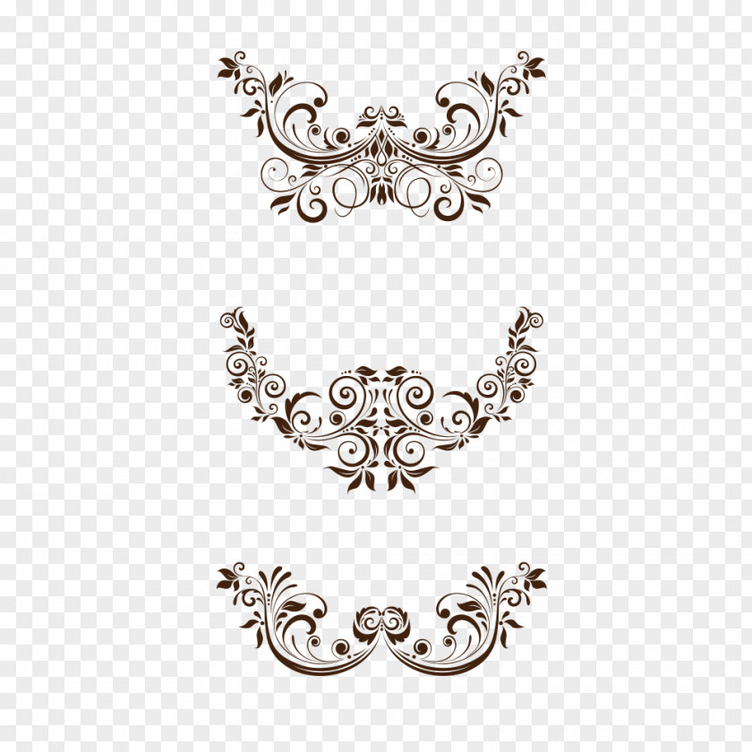 Curly Grass Pattern Ornament Euclidean Vector PNG
