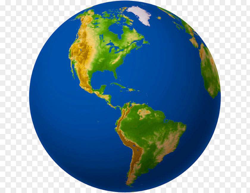 Earth Globe South America World Continent PNG