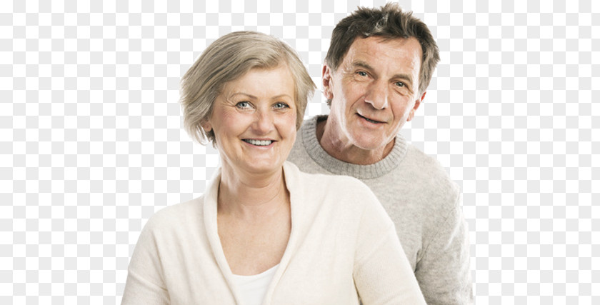 Middle Age Old Couple PNG