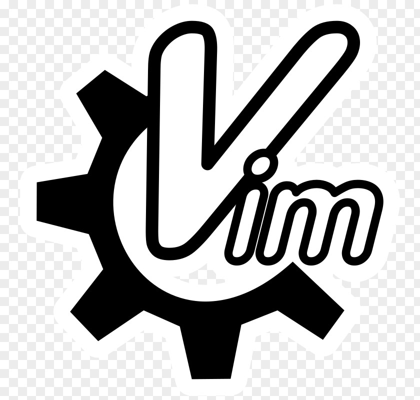 Monochrome Clip Art Vim Text Editor Image PNG