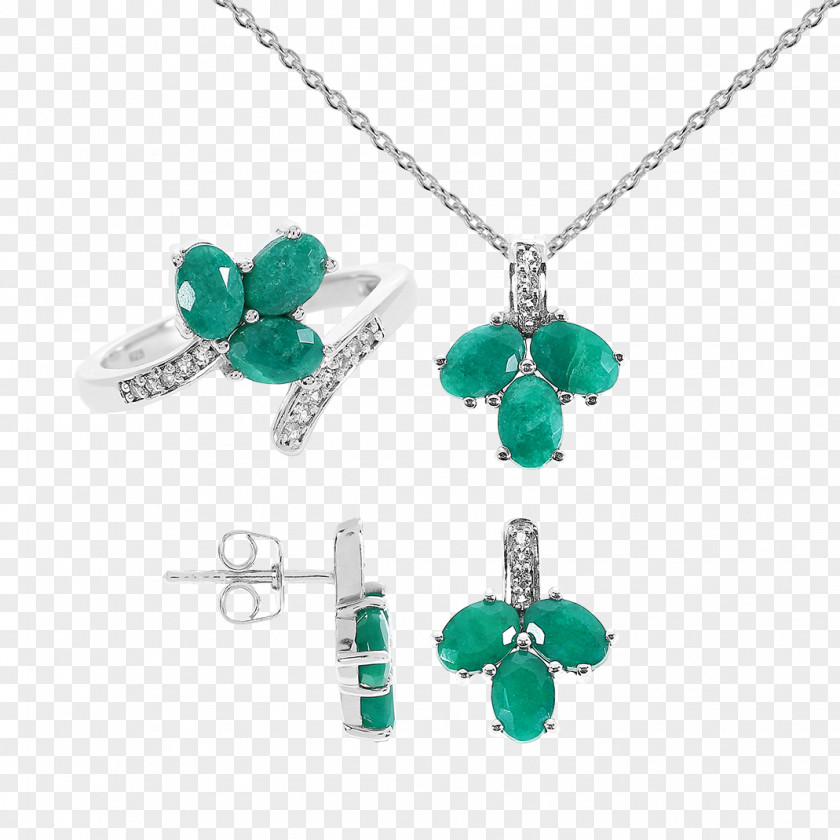 Emerald Earring Necklace Jewellery Charms & Pendants PNG