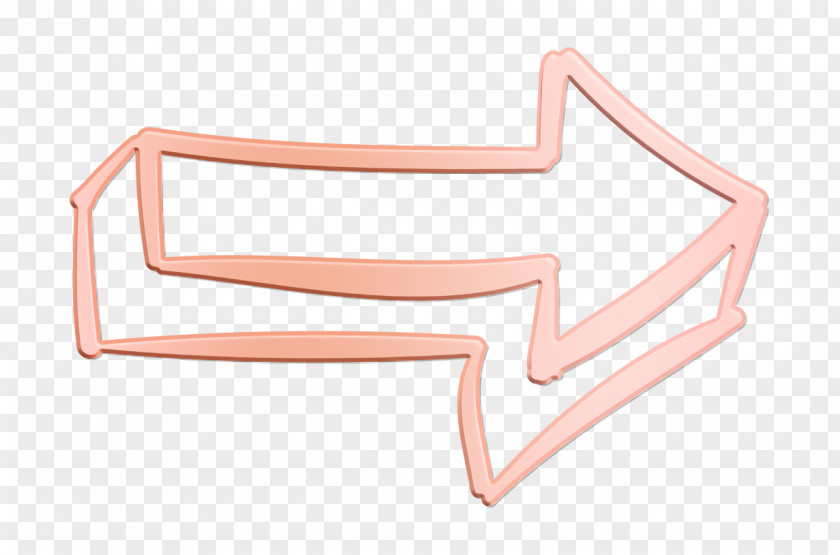 Next Icon Hand Drawn Arrows Right Arrow Outline PNG