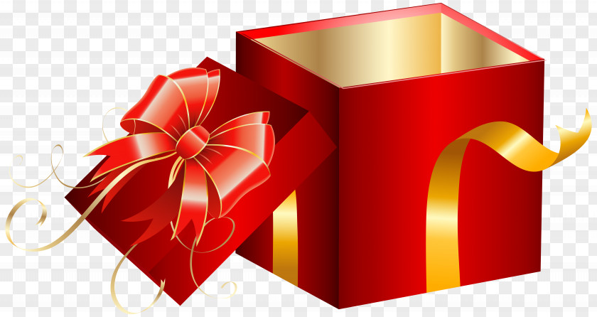 Opened Red Gift Box Clipart Image Stock Photography Clip Art PNG