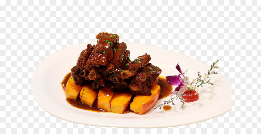 Pumpkin Ribs Pork Chinese Cuisine Braising Five-spice Powder PNG