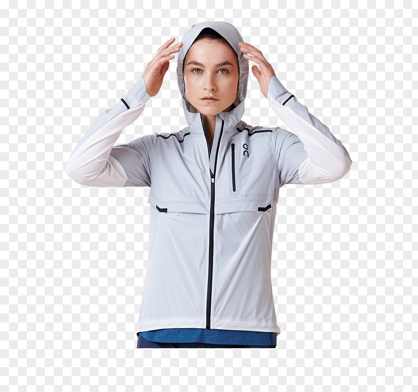 Allweather Running Track Jacket Hood Sleeve Outerwear Raincoat PNG