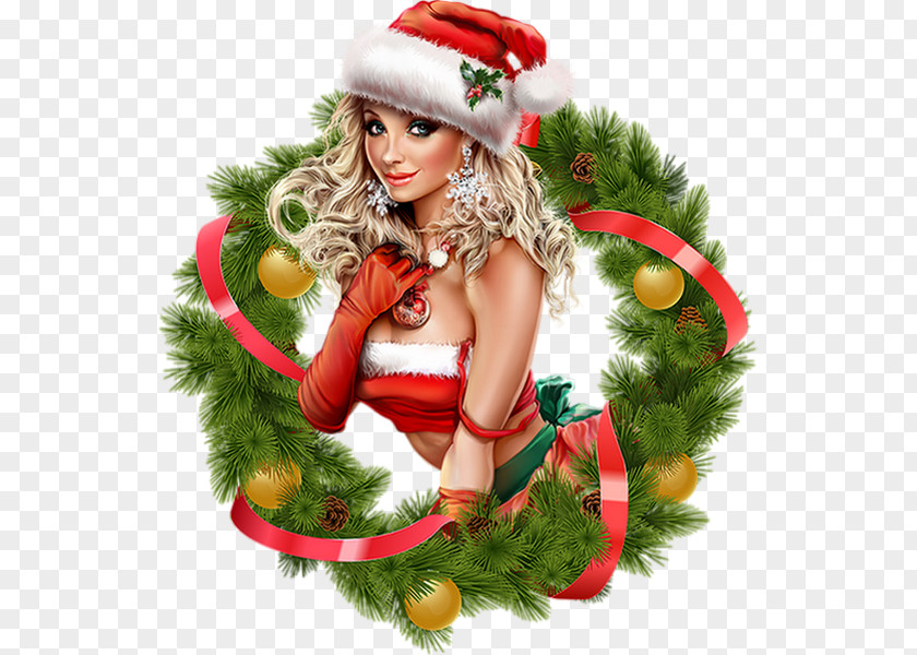 Christmas Ornament New Year Mrs. Claus Woman PNG