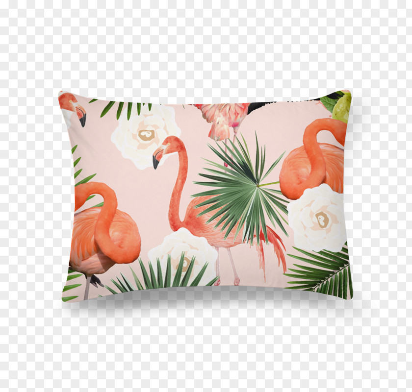 Blush Floral Flamingos Water Bird Bag Paper PNG