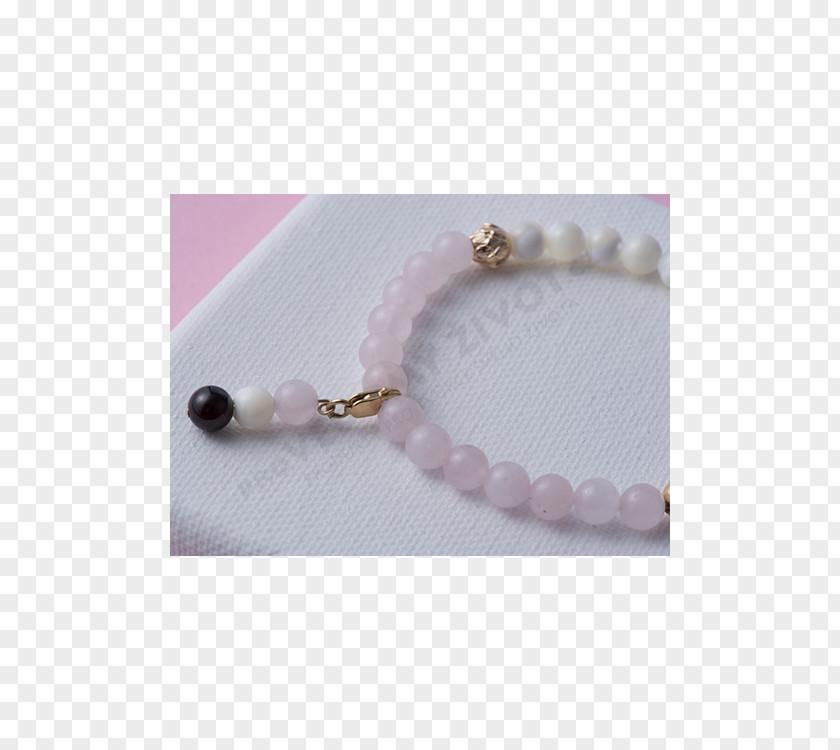 Gemstone Bracelet Rose Quartz Bead Polodrahokam PNG