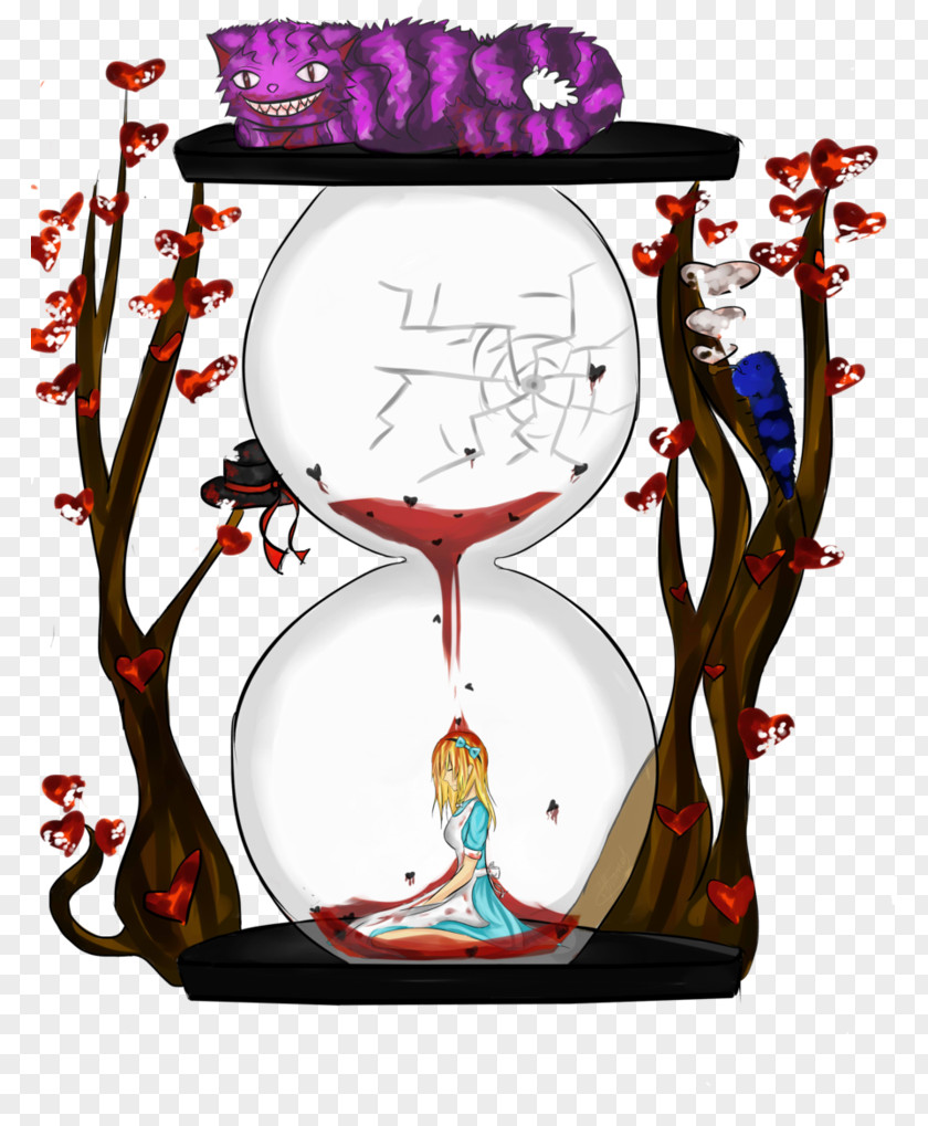 Hourglass Clock Art Drawing PNG