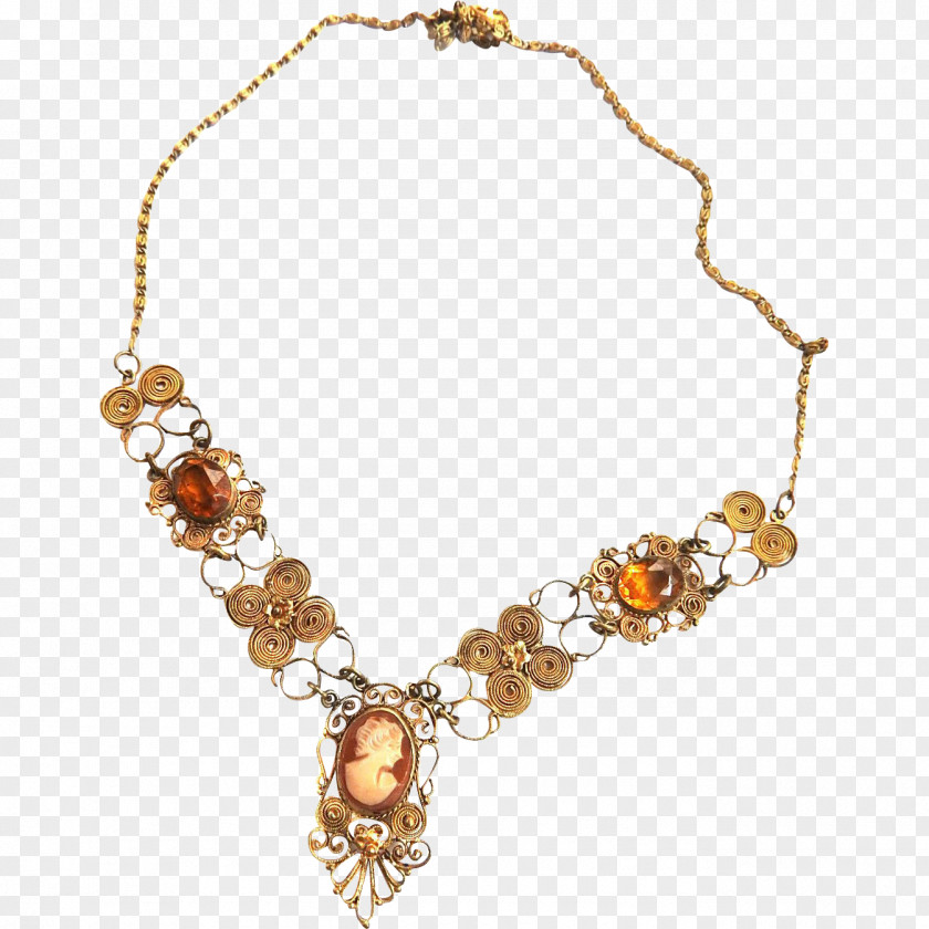 Necklace Gemstone Jewellery Cameo Filigree PNG