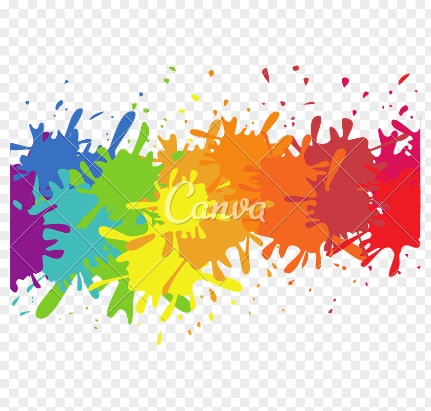 Watercolour Splash Color Art PNG