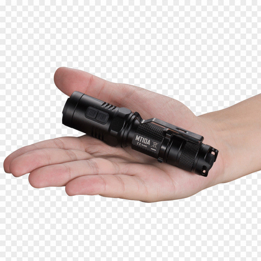 Tactical Light Flashlight Nitecore MT10A Lumen Light-emitting Diode PNG