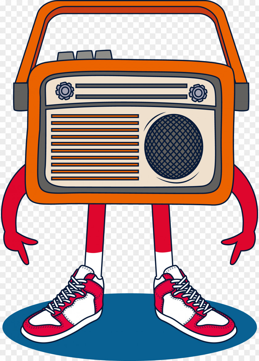 Vector Radio T-shirt Broadcasting Illustration PNG