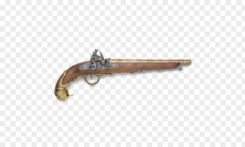 18th Century Flintlock Firearm Pistol Blunderbuss PNG