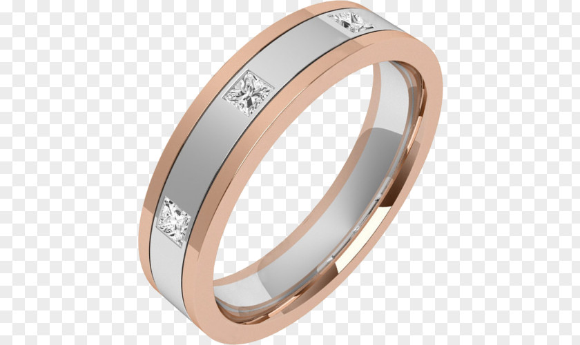 Wedding Set Ring Engagement Gold Diamond PNG