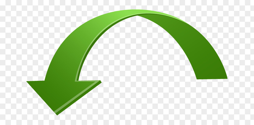 Arrow Curved Green Curve Clip Art PNG