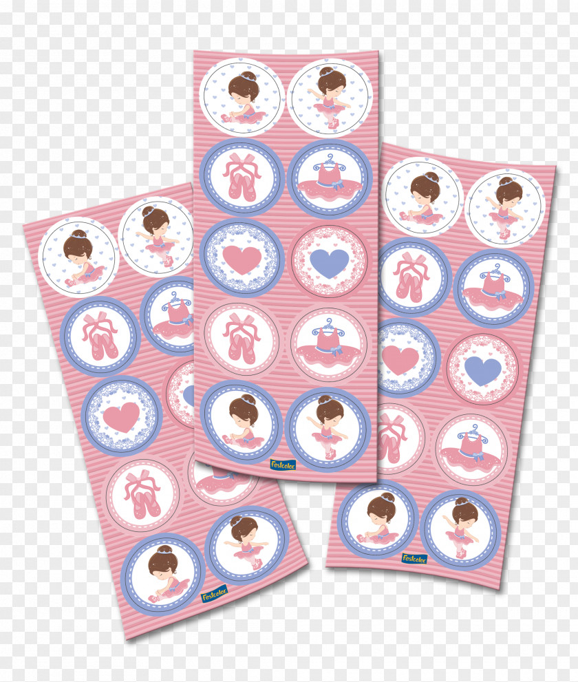 Ballet Adhesive Paper Label Party PNG