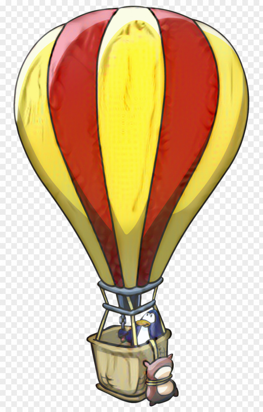 Vehicle Yellow Hot Air Balloon PNG