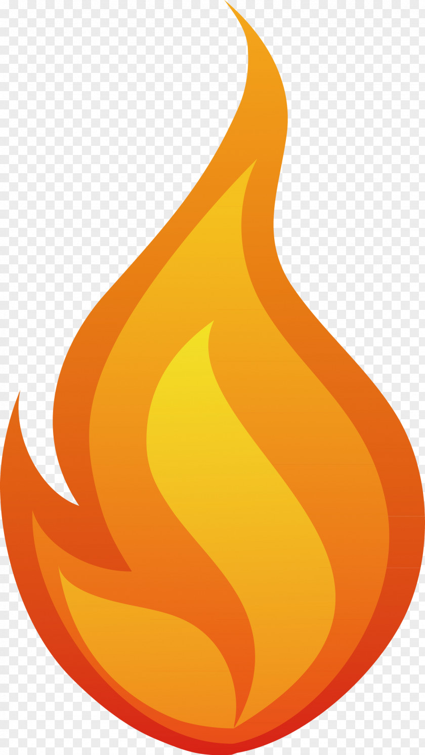 Flame Hand Painted Vector Fire Clip Art PNG