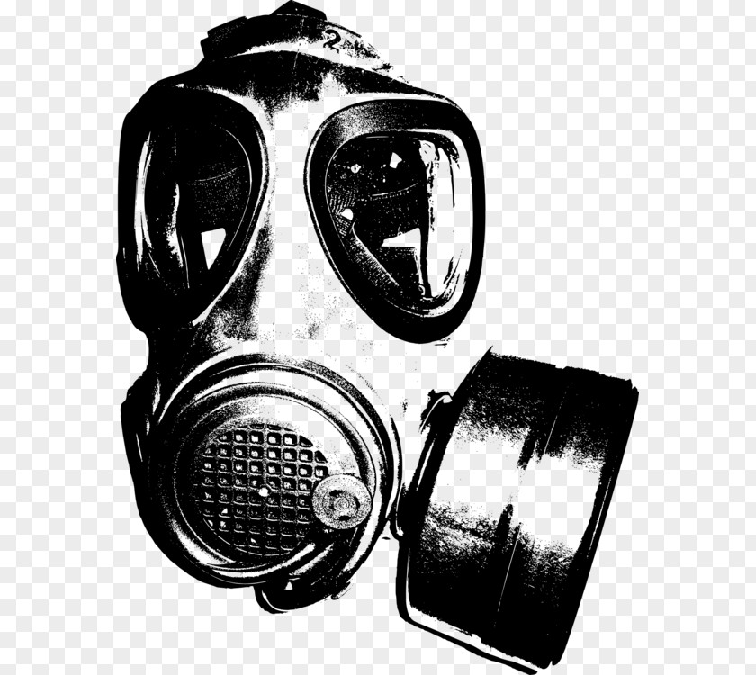 Gas Mask Drawing Stencil Clip Art Personal Protective Equipment PNG
