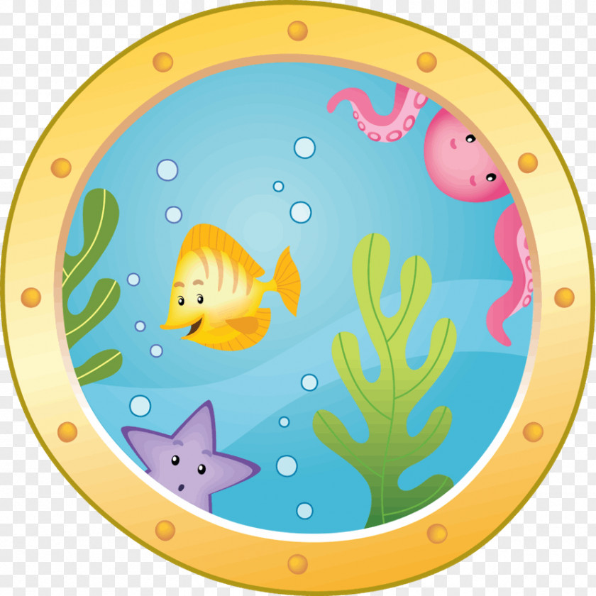 Fish Kids Seabed Child Swell Sticker PNG