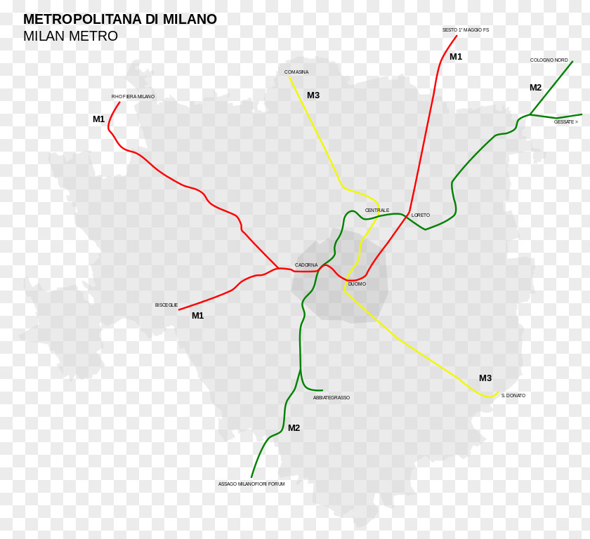 Map Transit Rapid Bus Milan Metro PNG