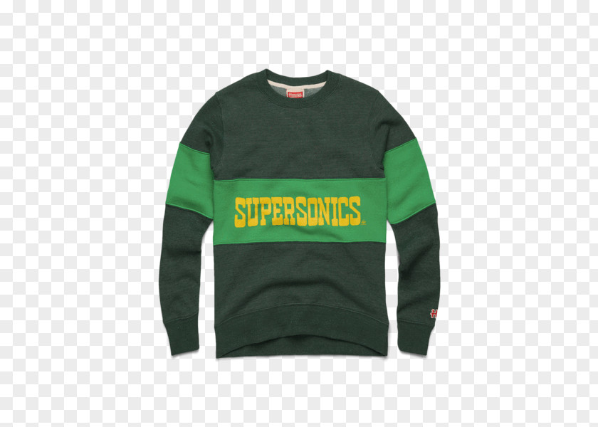 T-shirt Long-sleeved Seattle Supersonics Crew Neck PNG