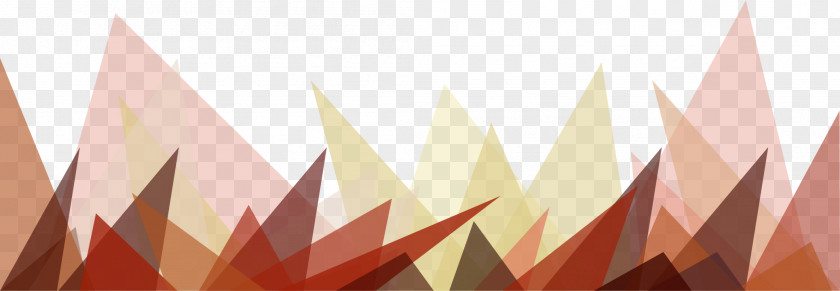 Vector Hand-painted Triangle Polygon Geometry PNG