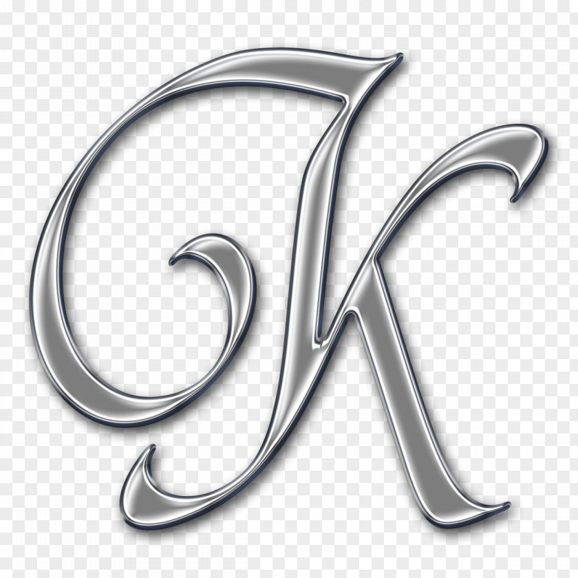 K Letter Alphabet Font PNG