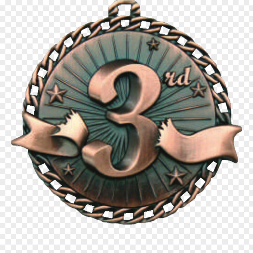 Medal Ribbon Award Bronze Third Place PNG
