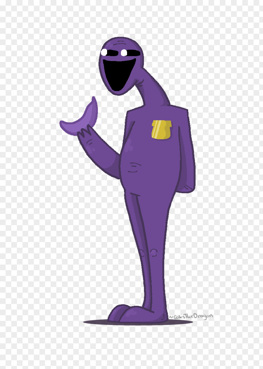 Purple Man Five Nights At Freddy's Banana Yellow PNG
