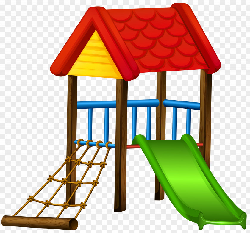 Rooftop Playground Slide Drawing Park PNG