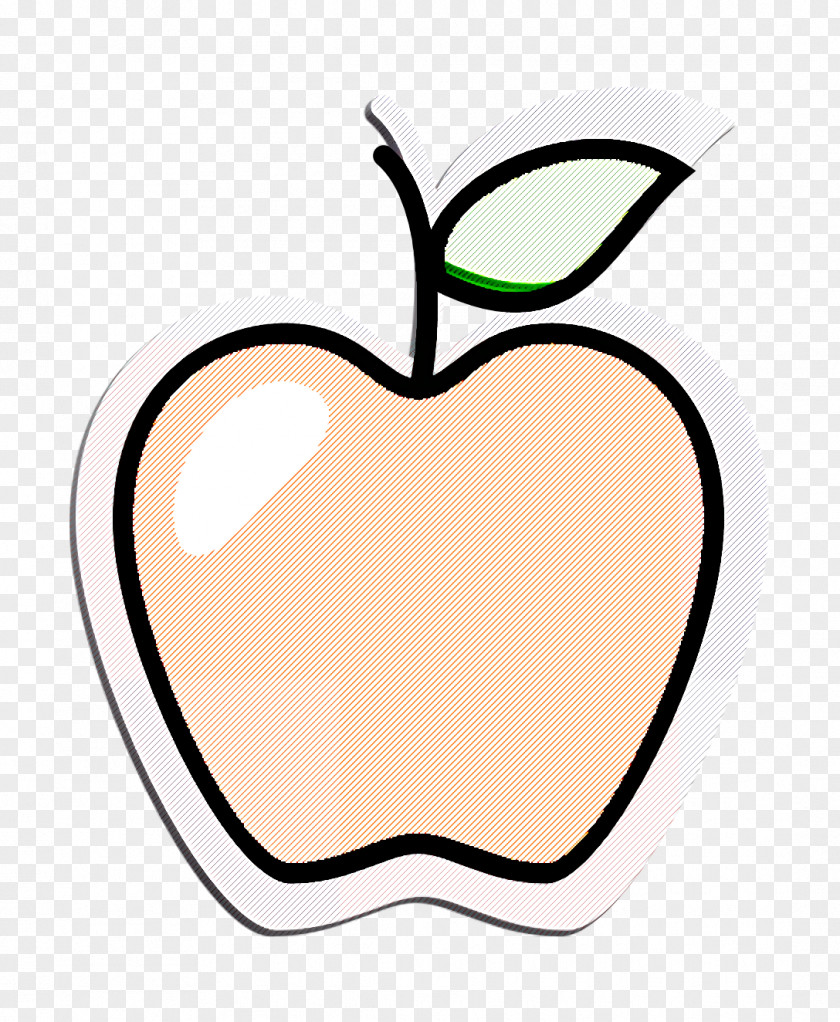 Food Line Art Apple Icon Fruit PNG