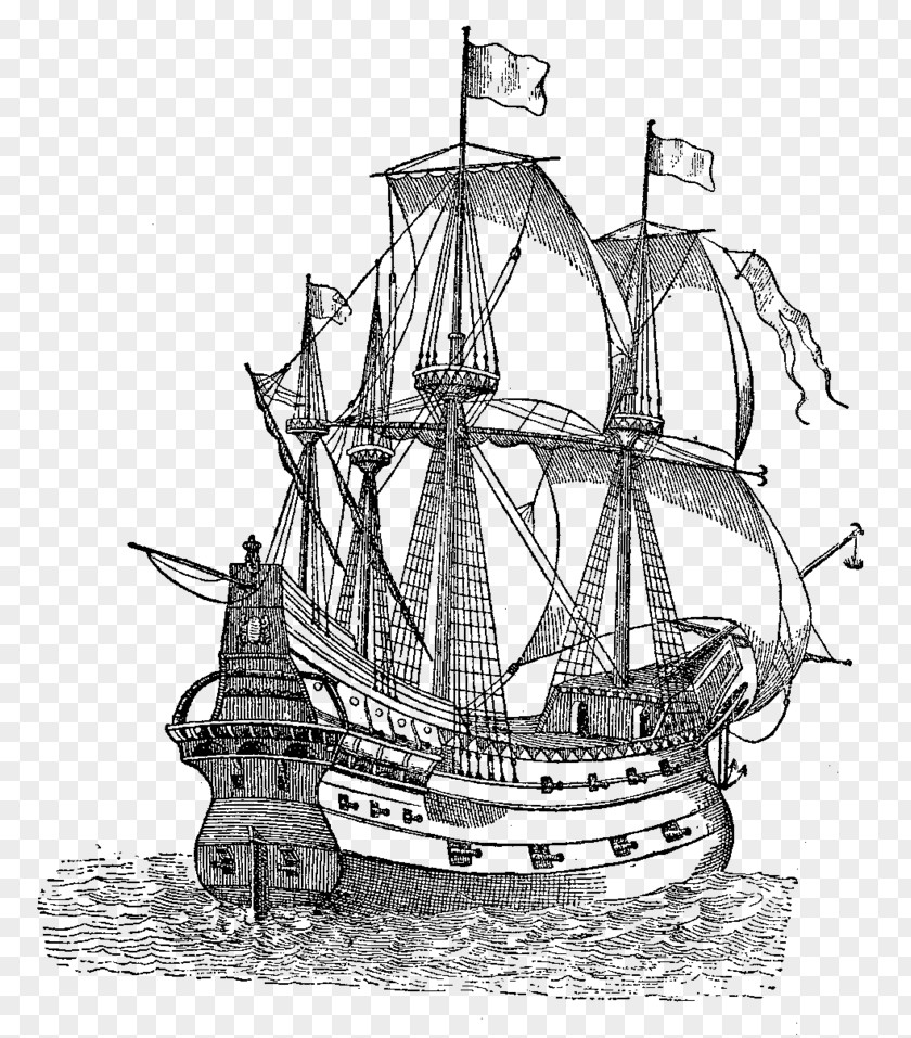 Ship Spanish Galleon Armada Sailing PNG