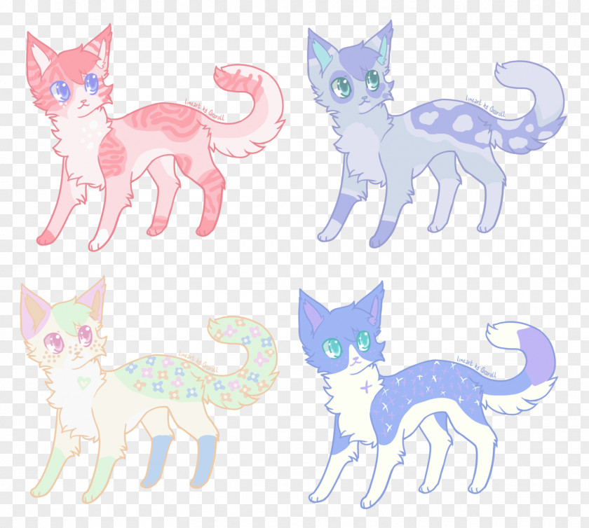 Blush Floral Cat Kitten Mammal Drawing Whiskers PNG