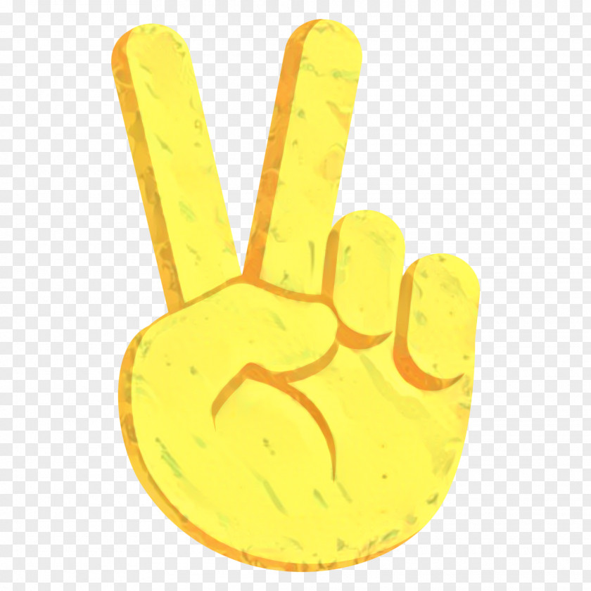 Glove Thumb Yellow Background PNG